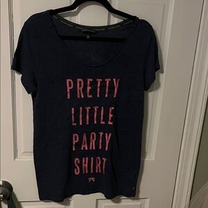 Victoria's Secret Navy and Pink Tee